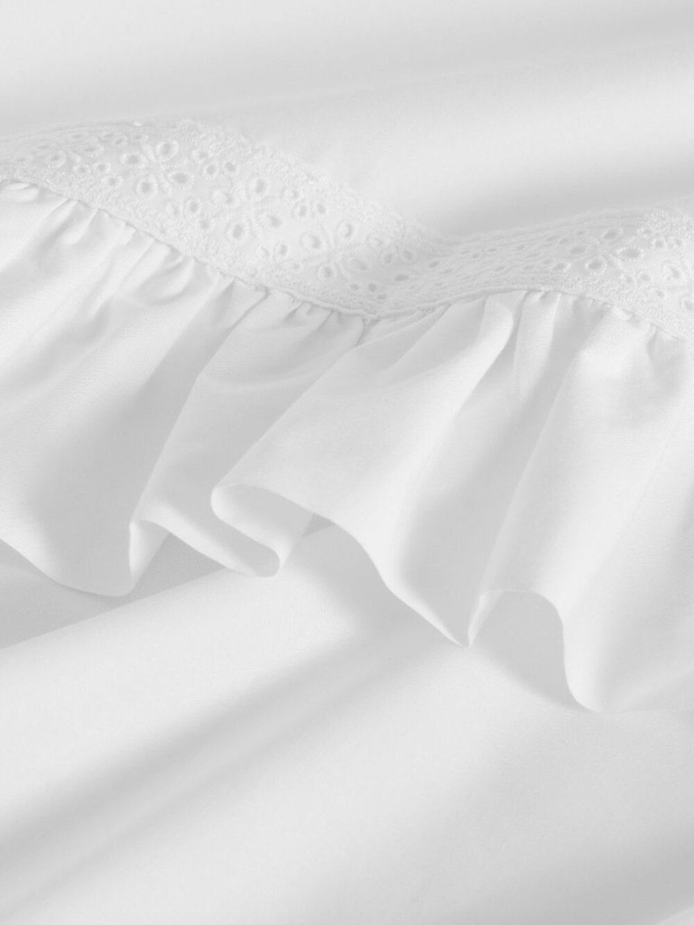 LoveShackFancy x Pottery Barn NWT Ruffle Crochet Pillowcases Standard - Picture 2 of 6